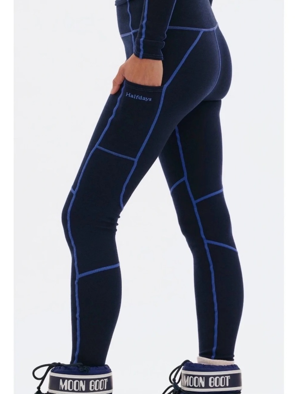 NWT Halfdays Women's Hallie Merino Leggings. Size Medium. - Picture 3 of 10
